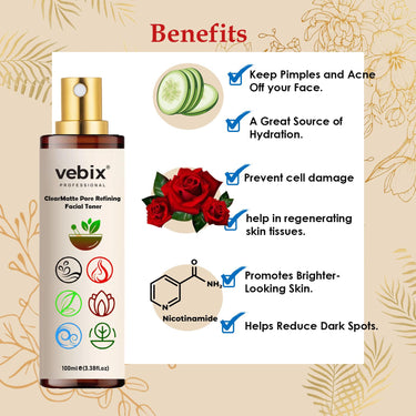 VebixProfessional Customized Regimen -Full Kit -Lotus AntiHairfall Shampoo & Neem Oil + Rose Face Toner + Hair Glow Serum + Hair Booster Serum & Kumkuma Brightening Face Oil -12.51 Fl.oz (Dry Hair)